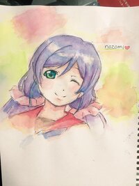 水彩について アドバイスをください アニメのキャラを描きました 好みの問 Yahoo 知恵袋