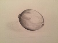 デッサン初心者です 今 レモンを描いているのですが ここからどう描き込め Yahoo 知恵袋