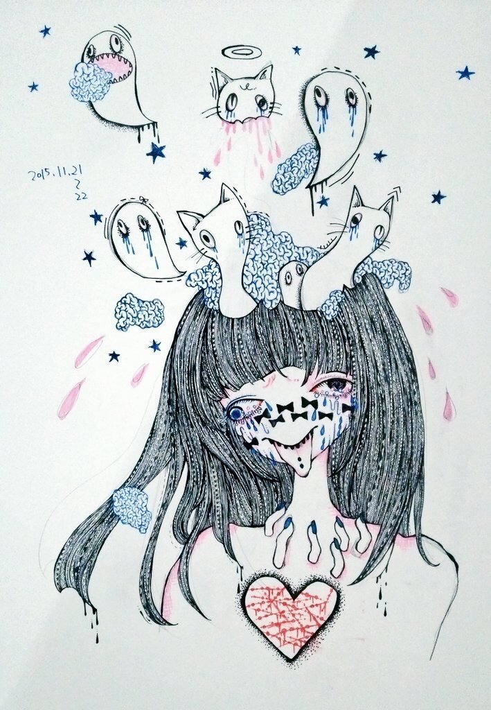 こういう グロかわいいイラスト描くイラストレーターさんはいませ Yahoo 知恵袋