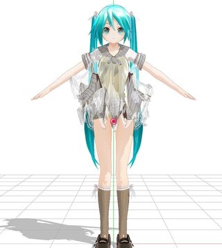 Mmdについて質問です 曲面自動設定プラグインでスカートを作り直したので Yahoo 知恵袋