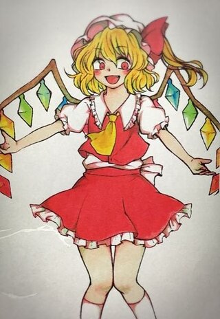 中３です 絵の評価よろしくお願いします 東方projectのフ Yahoo 知恵袋