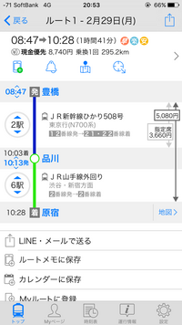 今度愛知県にある豊橋駅から東京都の原宿駅まで行く予定です みどりの窓口で Yahoo 知恵袋