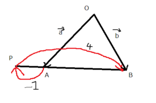 ベクトルの計算で 直線abを１ ４に外分せよという問題についてですが A Yahoo 知恵袋