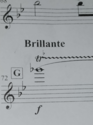 吹奏楽の課題曲の マーチ スカイブルー ドリームの中にあるトリルの左 Yahoo 知恵袋