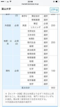 富山大学の入試科目の下に書いてある 歴公は地歴より必ず1科目以 Yahoo 知恵袋