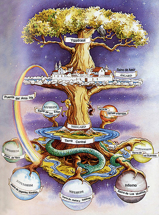 なぜ北欧神話の世界観は 世界樹 ユグドラシル によって世界は成り立ってい Yahoo 知恵袋