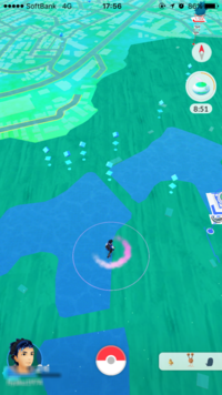 ポケモンgoで地図に謎の影があります これはなんですか Yahoo 知恵袋
