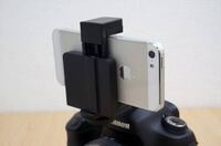 ディズニーに一眼レフのホットシューにスマホスタンドを付けていき Yahoo 知恵袋