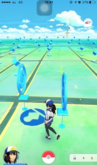 ポケモンgoの地図上にたまに出てくる 矢印 マークみたいなもの Yahoo 知恵袋