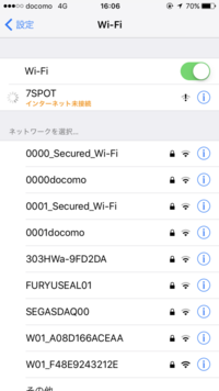 このWi-Fiのインターネット未接続というのはどういうことですか？ 