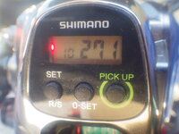 シマノフォースマスター301DHの積算距離や時間表示について シマノフォースマスター301DHの積算距離や時間表示について