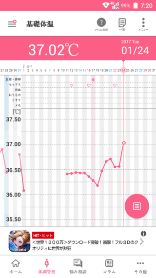 基礎体温の２段上がりとはこのようなことでしょうか いつも低温期から高温 Yahoo 知恵袋