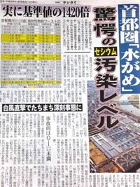 食品安全基準100ベクレルは諸悪の根源ですか？

子供は1ベクレルでも大問題

安全か？ という点で言えば50ベクレルは、まるっきり安全ではありません。

根拠のない数字です。このことで今、大阪のがれき裁判に私が提出している意見書にも、特に強調して書いてあることなんですがね。

内部被曝から体を守るためには徹頭徹尾、放射能汚染された食品を口にしない。

これを目指さなくて...