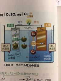 化学 ダニエル電池に関する質問です セロハンや 素焼き板の役 Yahoo 知恵袋