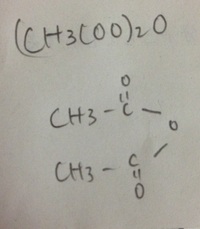 化学のテストで 構造式による化学反応式を示せという問題で 無水 Yahoo 知恵袋