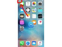 Iphoneのホーム画面の左上にあるこの丸は何ですか 電波の状態 Yahoo 知恵袋