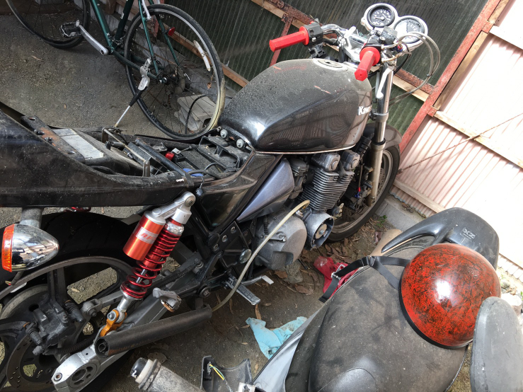 CBX400F用ﾏﾌﾗｰのﾌﾟﾛﾀｯﾁが本日新品で届きました☆いままでは - Yahoo