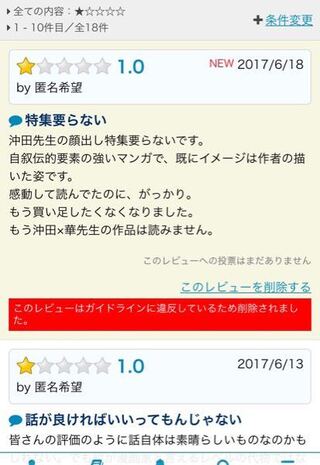 めちゃコミでレビューを投稿したら削除されました 正直に書 Yahoo 知恵袋