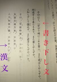 国語の論語ですが 漢文を書き下し文に直せるように らしいですが Yahoo 知恵袋