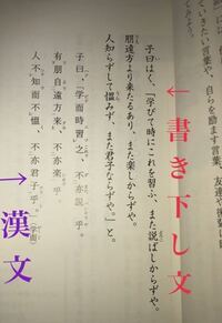 国語の論語ですが 漢文を書き下し文に直せるように らしいですが Yahoo 知恵袋