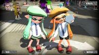 スプラトゥーン2で 2人でポーズを決めて写真を撮っているのを見 Yahoo 知恵袋