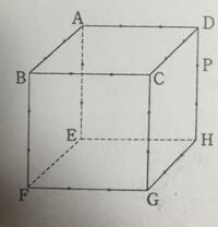 図は立方体の見取図で点pはdhを3等分している点 である Yahoo 知恵袋