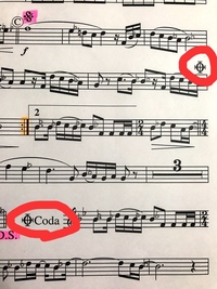 楽譜の記号 コーダ の意味を教えて下さい コーダ記号を ここで書 Yahoo 知恵袋