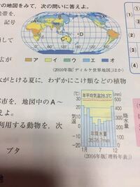 中1地理です 教えてください Q雨天図にあてはま Yahoo 知恵袋