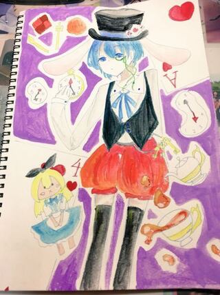 イラスト評価お願いします 初絵の具です 学校の授業等は抜いて Yahoo 知恵袋