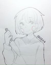 イラスト評価お願いします 中３です アナログでの落書きを載せておき Yahoo 知恵袋