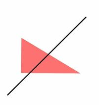 直角三角形を頂点を通らないで直線で面積を半分にする条件を教えて Yahoo 知恵袋
