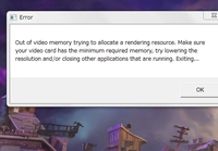 フォートナイトビデオカードのスペックがないから起動できないっていうことで Yahoo 知恵袋