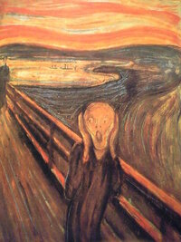 ムンクの叫びはデッサン狂ってますよね 何歳レベルの絵ですか Yahoo 知恵袋