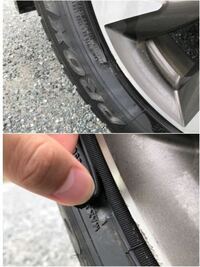 タイヤ側面の傷について 先日タイヤを縁石でこすってしまいこのような傷 Yahoo 知恵袋
