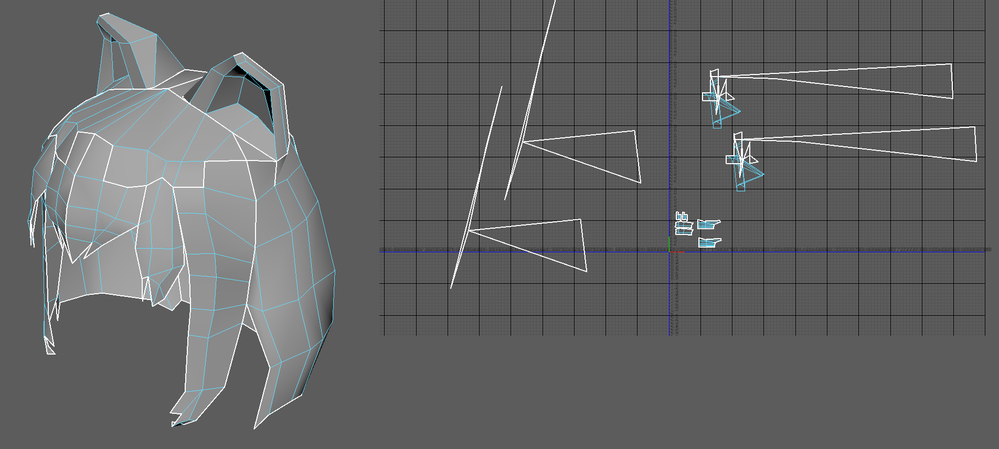 Maya18で初めてモデリングしています 髪の毛を作り終わったところ Yahoo 知恵袋