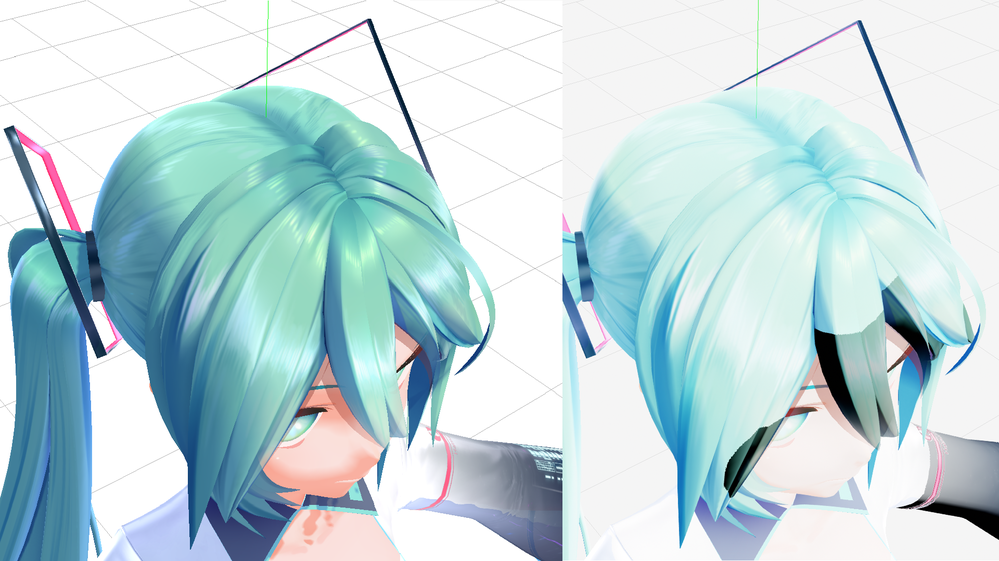 Ray-mmdを試しに使い始めたのですが以下の画像の通り髪の色 - Yahoo 