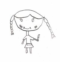 子供の絵6歳女の子 幼稚園で お友達に教えてもらった と楽 Yahoo 知恵袋