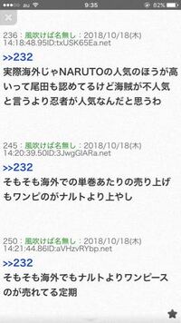 海外ではワンピースとナルトどちらが人気あひますか 日本ではワンピ Yahoo 知恵袋