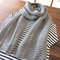 このマフラーの編み方を教えてください かのこ編み の３つのバリ Yahoo 知恵袋