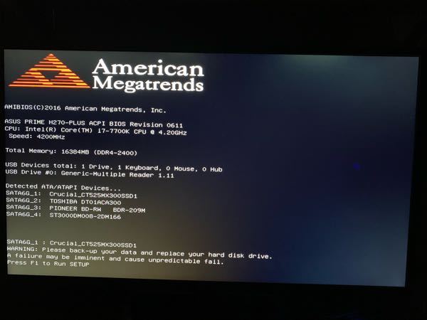 PCを起動するとAmericanMegatrendsという表示 - Yahoo!知恵袋