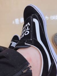 質問です。 学校に履いていく靴で最近、VANSのオールドスクールを買って履いていってるのですがマジックテープなんです、、

靴紐のやつを買い直した方が良いですかね、、

こんな感じです