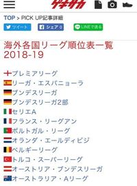 サッカーのリーグランキングって何が基準なんですか セリエaがブ Yahoo 知恵袋