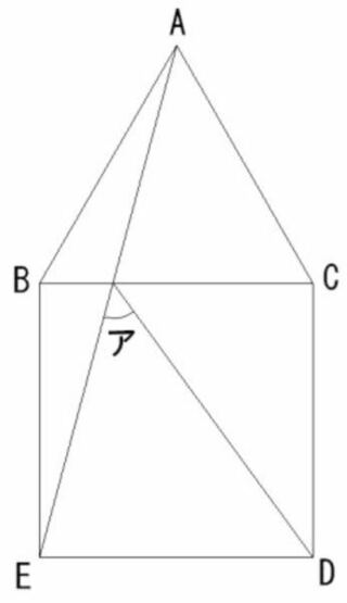 図の問題がわかりません 正三角形と正方形を組み合わせた図形で Yahoo 知恵袋