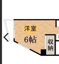 春から住む予定のワンルームの部屋が6帖の台形で家具の配置に困ってます 教えて 住まいの先生 Yahoo 不動産