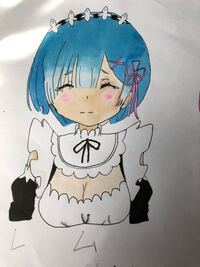 小5です リゼロのレム書きました アドバイスください 辛口でよ Yahoo 知恵袋