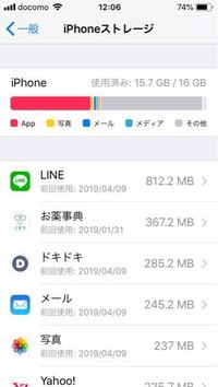Iphoneストレージについて その他 で圧迫されてて その他 だけを消し Yahoo 知恵袋