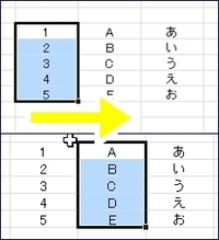 Excelの選択範囲の 大きさ はそのままで 範囲を 移動させる シ Yahoo 知恵袋