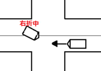 交差点は直進車が優先なので 右折車が右折の最中でも減速せずにぶつかっても Yahoo 知恵袋