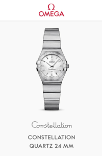 アラフィフの女性です。 50才の記念に腕時計を買おうかと思っています。

オメガ コンステレーション 123.10.24.60.02.001ですが、アラフィフには若作り過ぎでしょうか？