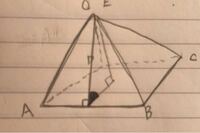 この図で 正三角形の四角錐なんですけど この黒く塗っている所は角度が60 Yahoo 知恵袋